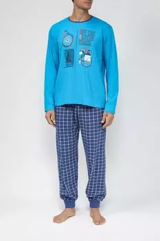 Хлопковая пижама из футболки и брюк Massana