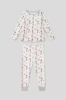 Хлопковая пижама с принтом Aspaya