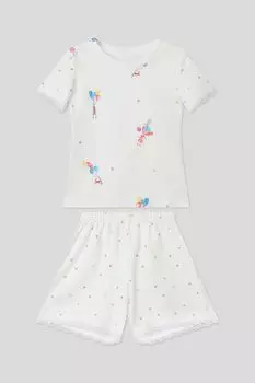 Хлопковая пижама с принтом Aspaya