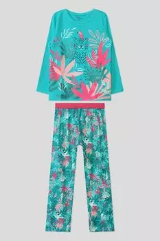 Хлопковая пижама с принтом DPAM