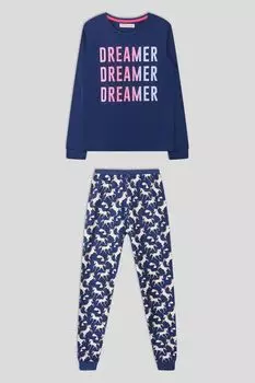 Хлопковая пижама с принтом Minoti