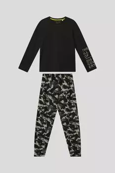 Хлопковая пижама с принтом Sanetta