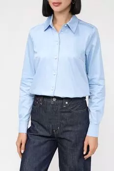 Хлопковая рубашка классического кроя SABRINA SCALA