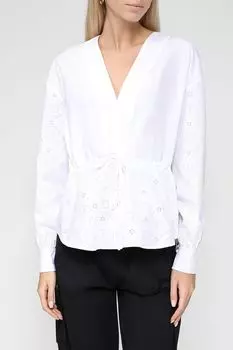 Хлопковая рубашка на кулиске TWINSET