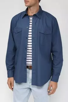 Хлопковая рубашка нагрудными с карманами Esprit Casual