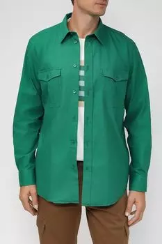 Хлопковая рубашка нагрудными с карманами Esprit Casual