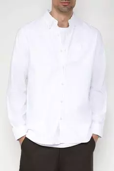 Хлопковая рубашка прямого кроя Superdry