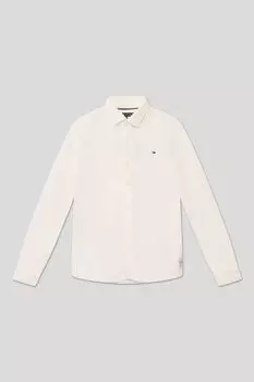 Хлопковая рубашка прямого кроя Tommy Hilfiger