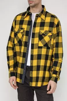 Хлопковая рубашка с карманами в клетку John Richmond