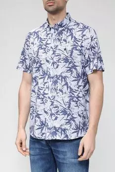 Хлопковая рубашка с коротким рукавом LERROS