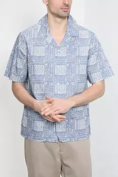 Хлопковая рубашка с коротким рукавом MARCO DI RADI