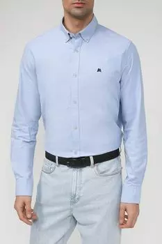 Хлопковая рубашка с логотипом бренда LERROS