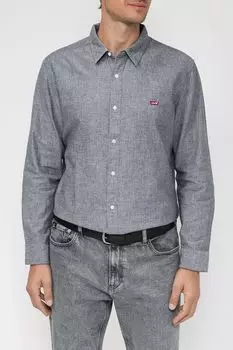 Хлопковая рубашка с логотипом бренда LEVI'S