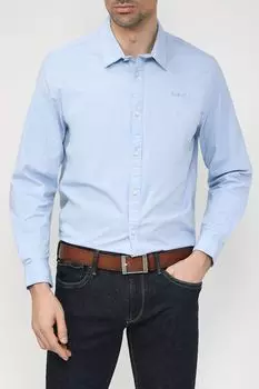 Хлопковая рубашка с логотипом бренда PEPE JEANS