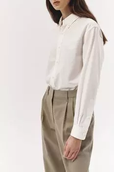 Хлопковая рубашка с логотипом Dunst