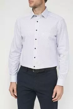 Хлопковая рубашка с мелким принтом Marvelis