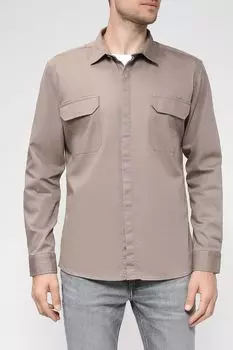 Хлопковая рубашка с накладными карманами D.Molina