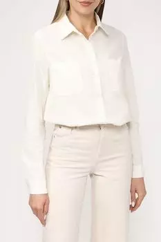 Хлопковая рубашка с накладными карманами SABRINA SCALA