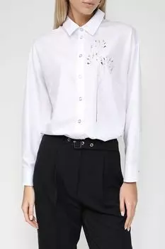 Хлопковая рубашка с принтом Auranna