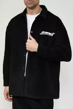 Хлопковая рубашка с принтом John Richmond