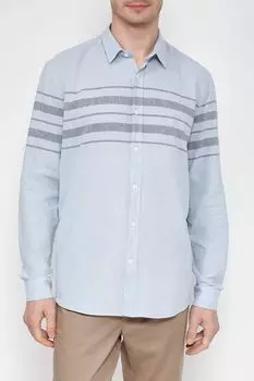 Хлопковая рубашка с принтом Loft