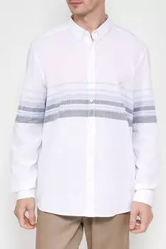 Хлопковая рубашка с принтом Loft