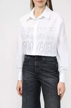 Хлопковая рубашка с принтом Rinascimento