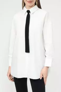 Хлопковая рубашка свободного кроя Twist