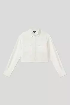 Хлопковая рубашка укороченного кроя OVS