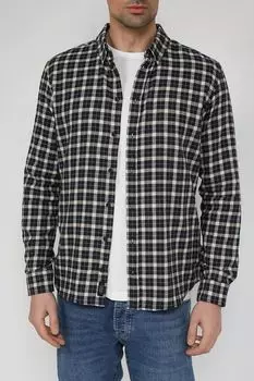 Хлопковая рубашка в клетку Blend