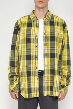 Хлопковая рубашка в клетку BOSS