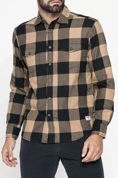 Хлопковая рубашка в клетку Carrera Jeans