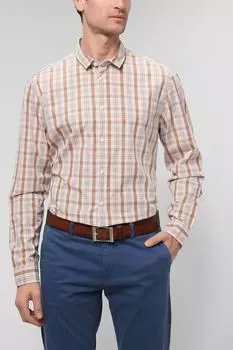 Хлопковая рубашка в клетку Esprit Casual