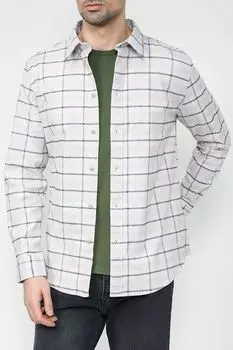 Хлопковая рубашка в клетку Esprit Casual