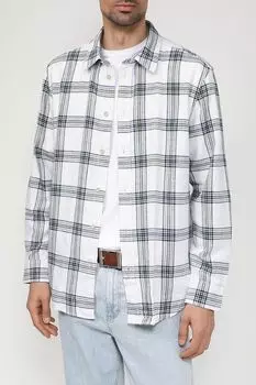 Хлопковая рубашка в клетку Esprit Edc