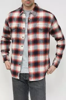 Хлопковая рубашка в клетку GRAND & HILLS