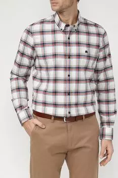 Хлопковая рубашка в клетку LERROS