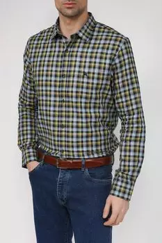 Хлопковая рубашка в клетку LERROS