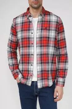 Хлопковая рубашка в клетку LERROS