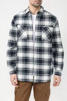 Хлопковая рубашка в клетку с карманами Guess