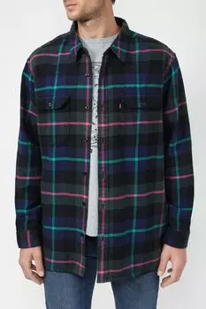 Хлопковая рубашка в клетку с карманами LEVI'S