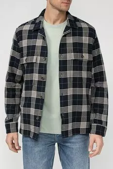 Хлопковая рубашка в клетку с карманами Marc O'Polo