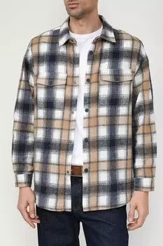 Хлопковая рубашка в клетку с карманами MARCO DI RADI