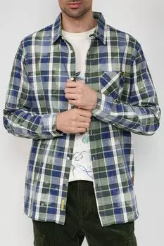 Хлопковая рубашка в клетку Scotch & Soda