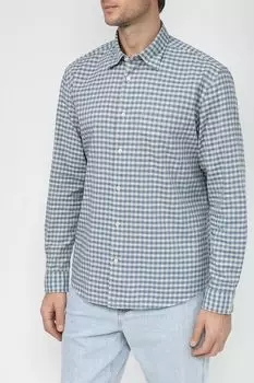 Хлопковая рубашка в мелкую клетку Marc O'Polo