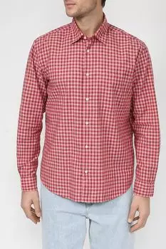 Хлопковая рубашка в мелкую клетку Marc O'Polo