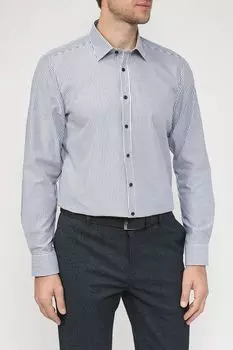 Хлопковая рубашка в мелкую полоску Marvelis