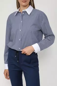 Хлопковая рубашка в полоску Rinascimento