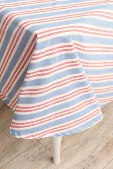 Хлопковая скатерть B&R Stripes Round COINCASA