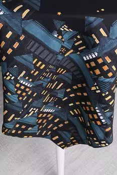 Хлопковая скатерть с принтом Houses Sky COINCASA